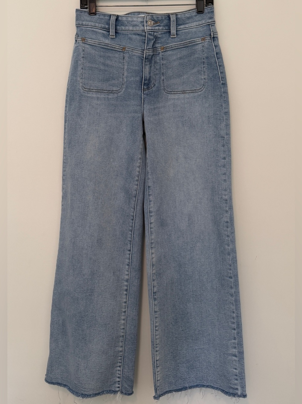 Anthropologie PAIGE Anessa 31 Front Yoke High-Rise Wide-Leg Jeans - Picture 4 of 8